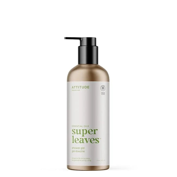ATTITUDE Body Wash with Essential Oils, EWG Verified Shower Gel, Dermatologically Tested, Plant and Mineral-Based, Vegan P...
