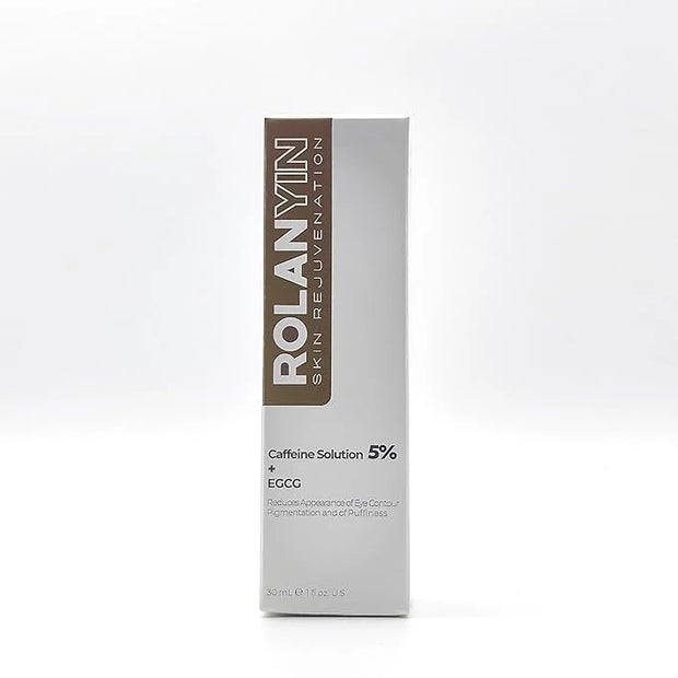 ROLANYIN Caffeine Solution 5% + EGCG Eye Serum for Puffiness Reduction Dark Circle Treatment Hydrating Firming and Soothin...