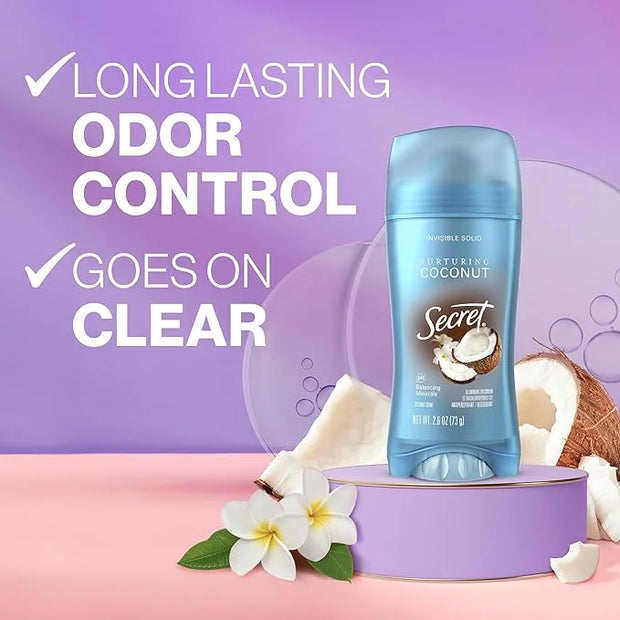 Secret Fresh Antiperspirant Deodorant for Women, 72hr Breathable Sweat & Odor Protection, Instant Freshness & Gentle, PH B...