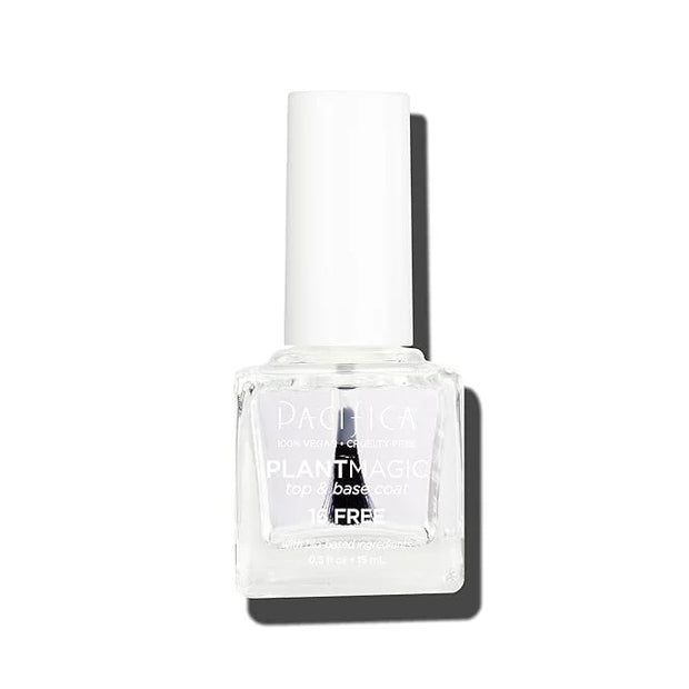 Pacifica Natural Base and Top Coat Breathable Clear Coat, Long-Lasting for Glossy Nails, Vegan & Cruelty-Free - Product Image