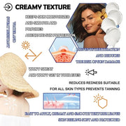 Hyaluronic Acid Moisturizing Sun Stick,SPF 50+ PA++++,Mineral Sunscreen Stick for Face,Beach Defense Sunscreen Stick,Trave...
