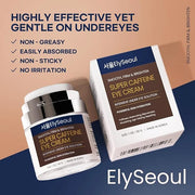 Korean Caffeine Collagen Eye Cream: Puffiness & Dark Circles Under Eye Treatment - Anti-Aging with Peptides & Hyaluronic A...