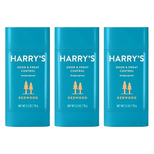Harry's Antiperspirant Deodorant, Sweat & Odor Control Antiperspirant for Men, Redwood, 2.5 oz Pack of 3 - Product Image