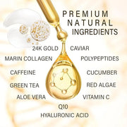 24K ULTIMATE Eye Care Set - Luxurious Anti-Aging Masks & Serum - Effective Under Eye Treatment for Puffiness, Dark Circles...