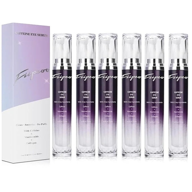 Caffeine Eye Cream for Dark Circles - Caffeine Eye Serum Infused with Collagen and Niacinamide, Cream for Puffines and Bag...