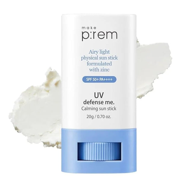 MAKEP:REM [make p:rem] UV defense me. Calming sun stick SPF 50 | non-nano zinc oxide physical sunscreen for face | UVA/UVB...