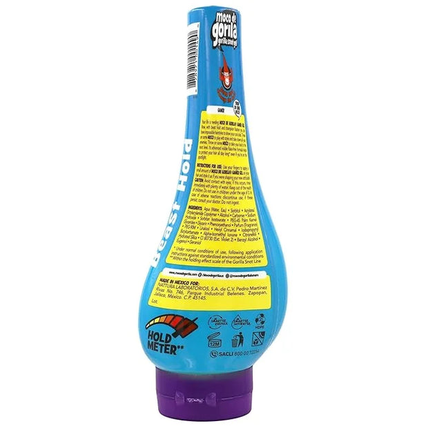 Moco de Gorila Gamer, Hair Styling Gel, Long-Lasting Hold, Reactivatable with Water, 3-Pack of 11.92 Oz Each, 3 Squeezable...
