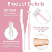 6pcs Eyebrow Razors for Women, Multipurpose Trimmers Set Precision Facial T Shape Shaver Hair Removal Tools Portable Face ...