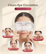 3D Self Heated Eye Mask for Dry Eyes with 100+ Soft Beads,Steam Eye Mask for Sleeping,Relaxation, Disposable, Spa, Travel ...