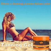 Intensive Tanning Gel SPF0 150 ml, Carrot Tanning Gel, Brown Tanning Gel, Natural Tanning Accelerator Cream Gel for Sunbed...
