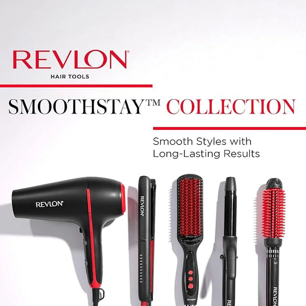 REVLON SmoothStay Coconut Oil Infused Hair Straightener - Flat Iron Hair Straightener for Sleek Straight Hairstyles, Enhan...