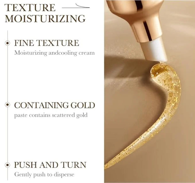 Hunqian 24K Gold Eye Cream - Anti-Aging, Reduce Wrinkles, Dark Circles & Puffiness, with 24K Gold Particles & Premium Ingr...