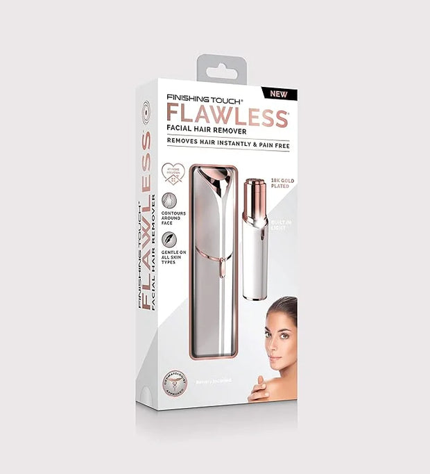 Finishing Touch Flawless Women's Painless Hair Remover , White/Rose Gold - Product Image