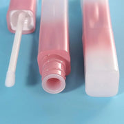 COSIDEA 15pcs 5ml Irregular rectangle empty lip gloss tubes bulk with wand unique Gradient pink lipgloss tube - Product Image