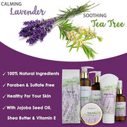 Spa Gift Baskets For Women - Luxury Bath Set With Lavender & Tea Tree Oil - Spa Kit Includes Body Wash, Bubble Bath, Lotio...