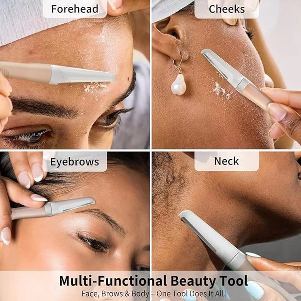Face Razors for Women, Dermaplane Razor for Women Face, Eyebrow Razor, Facial Razors, Dermaplaning Tool, Reusable Metal Ha...