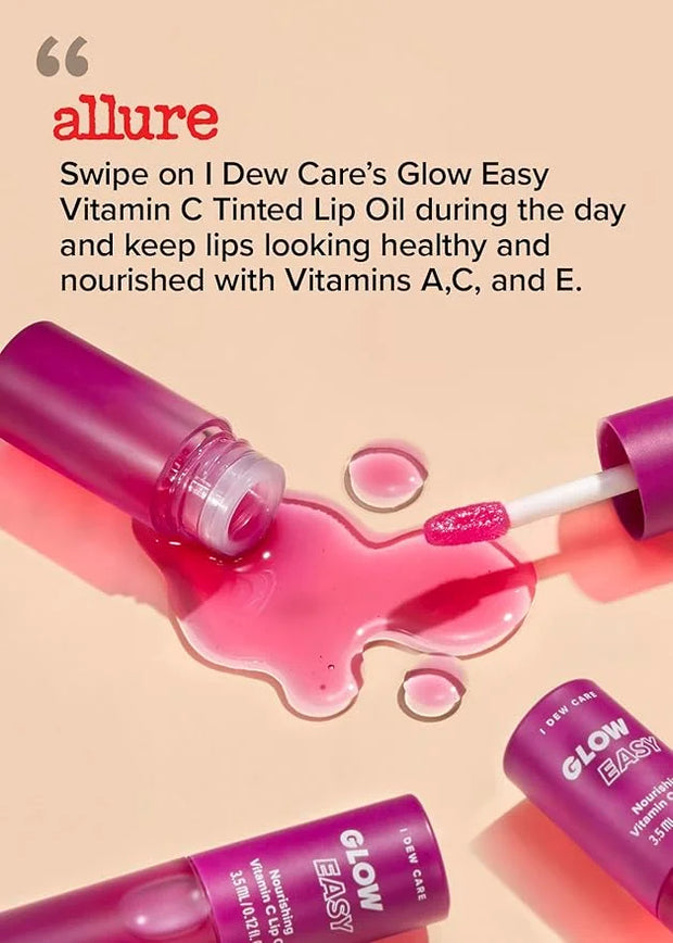 I DEW CARE Hydrogel Eye Patch - Starlit Kitten, 5 EA + Lip Oil Gloss - Glow Easy, 0.12 Fl Oz Bundle - Product Image