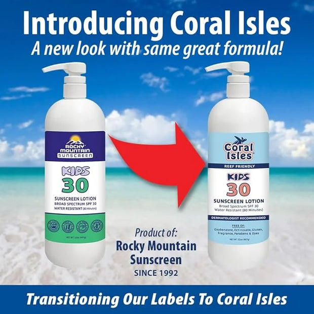 KIDS Rocky Mountain Sunscreen Broad Spectrum | UVA/UVB Protection | Hawaii 104 Reef Act Compliant (Oxybenzone & Octinoxate...