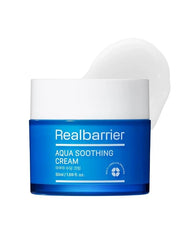 Real Barrier Aqua Soothing Cream 1.7 Fl.Oz. 50ml Hyaluronic Acid Facial Cream| Redness Relief Face Cream for Sensitive Ski...