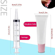 AMORIX 50PCS Lip Gloss Tubes Empty 10ml Pink Cap Lip Gloss Containers Lip Balm Tubes Cute Squeeze Tubes Lipgloss Making Su...