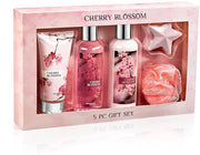 Freida & Joe Fragrance Bath & Body Collection Gift Box, Includes Shower Gel, Body Lotion, Body Scrub, Bath Bomb & Sponge (...