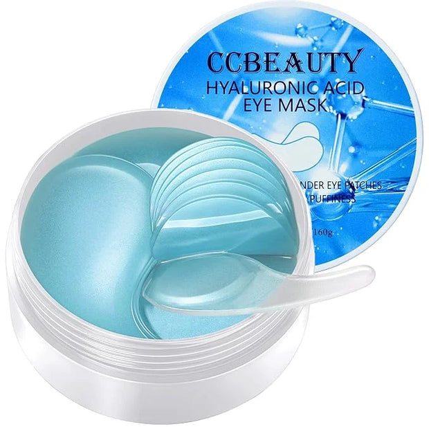 CCbeauty Under Eye Patches for Dark Circles and Puffiness - Hyaluronic Acid Under Eye Mask with Collagen for Wrinkles, Hyd...