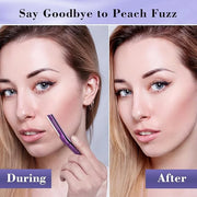 Dermaplane Razor for Women and Men, Eyebrow Razor with Precision Cover, Peach Fuzz Dermaplaning Tool, Exfoliating Facial R...