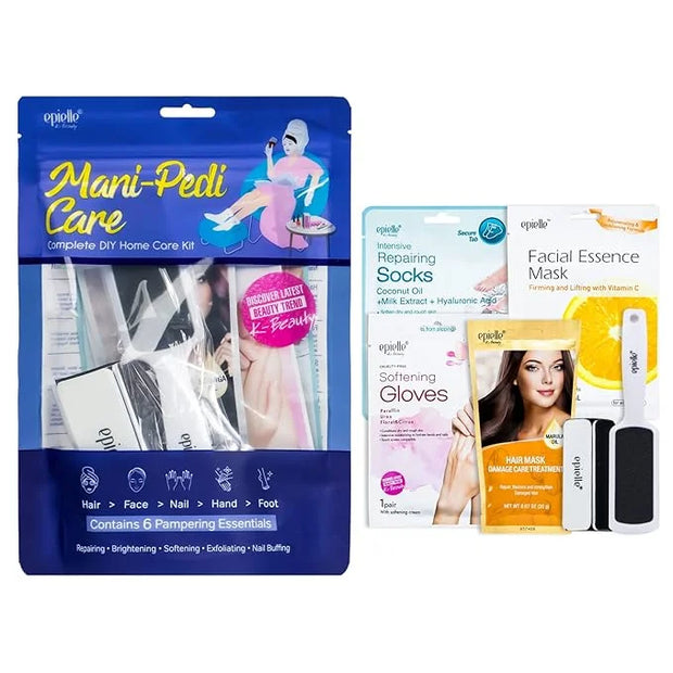 Epielle Skincare Beauty Kit | Korean Beauty | 6 Items Included | Gift set for women Spa Gift for women | (Mani-Pedi Care K...