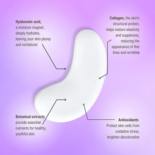 Collagen Under Eye Patches, Dark Circle & Wrinkles Under Eye Mask, Pack of 10 - Product Image