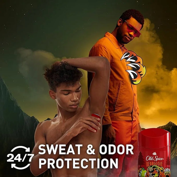 Old Spice Aluminum Free Deodorant for Men, 24/7 Odor Protection, 24/7 Freshness & Lasting Scent, Goes on Clear, Bearglove ...