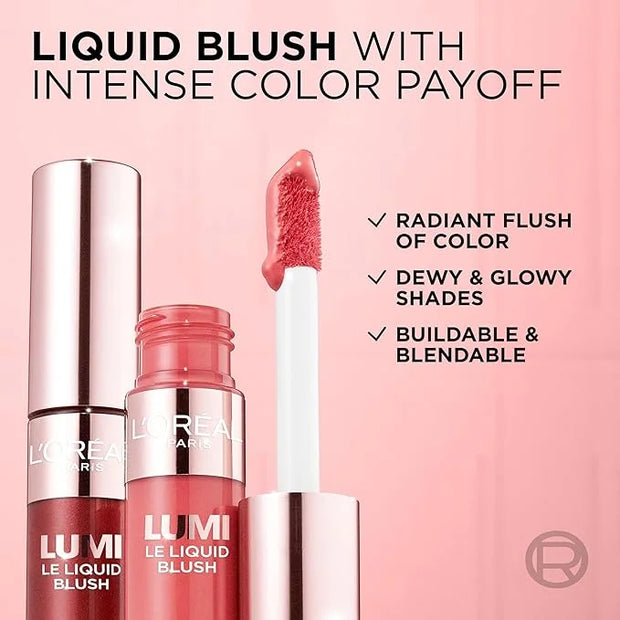 L'Oreal Paris True Match Lumi Le Liquid Blush, Intense Lightweight Blush Formula With Liquid Pigments, Glowy Gold Pink, 0....