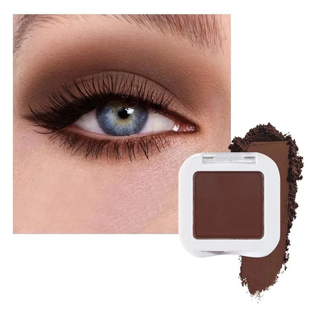 evpct Dark Brown Matte Eyeshadow Singles, Coffee Mocha Cocoa Chocolate Brown Cream Single Matte Eye Shadow Palette Makeup ...
