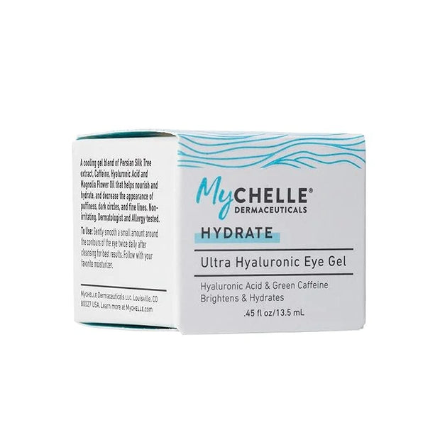 MyChelle Dermaceuticals Ultra Hyaluronic Eye Gel (0.45 Fl Oz) - Rich Hydration for Dry Skin with Vegan Hyaluronic Acid, He...