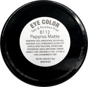 Papyrus Matte Light Peach Pink Tan Soft Pressed Powder Single Vegan Eyeshadow; Talc, Paraben & Cruelty Free - Product Image