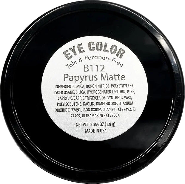 Papyrus Matte Light Peach Pink Tan Soft Pressed Powder Single Vegan Eyeshadow; Talc, Paraben & Cruelty Free - Product Image