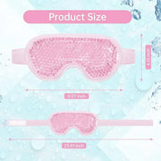 2 PCS Reusable Hot Cold Therapy Gel Bead Eye Mask for Puffiness, Dark Circles, Bags, Dry Eyes, Headaches, Migraines, Stres...
