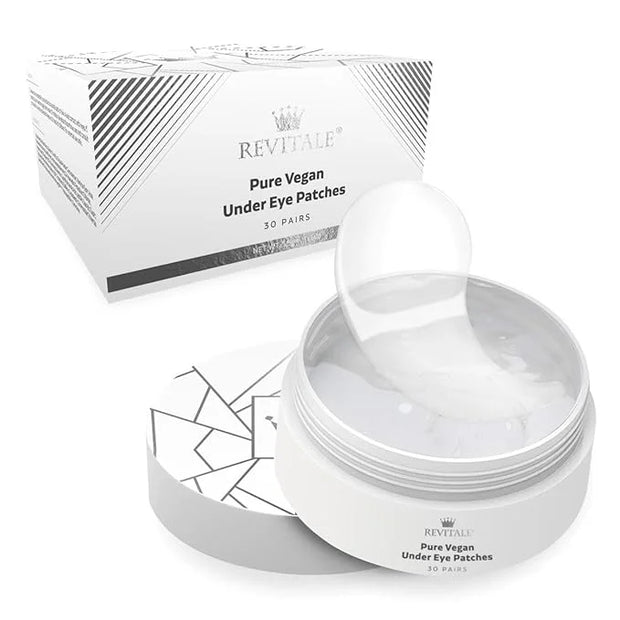 Pure Vegan Under Eye Patches, Helps Reduce Puffy Eyes & Dark Circles, Revitalise Dull Eye Masks - Nourishes, Renews, Sooth...
