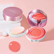 BLUE LOVE Cushion Liquid Blush - Silky Cheek Tint with Mirror, Natural Enhancer for a Radiant Finish, Contours & Highlight...