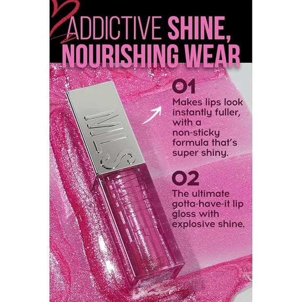3 PCS Glitter Lip Gloss Set, Hydrating Nourishing Sparkling Plumping Lip Oil, Long Lasting Glossy Lip Balm Lip Care, Trans...