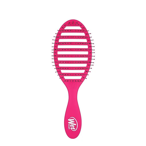 Wet Brush Speed Dry Hair Brush - Pink - Vented Design and Ultra Soft HeatFlex Bristles Are Blow Dry Safe With Ergonomic Ha...