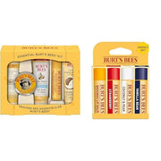 Burt's Bees Mothers Day Gifts Essential Beauty Set, 5 Travel Size - Deep Cleansing Cream, Hand Salve, Body Lotion, Foot Cr...