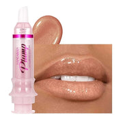 Plumping Lip Oil with Fresh Ginger Extract - Instant Fuller Lips, Ultra-Hydrating & Nourishing Glossy Lip Glow Oil, Lip Pl...