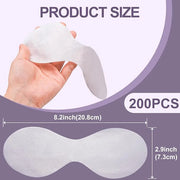 200 Sheets Disposable Eye Care Mask, Non-Woven Cotton Eye Pads for DIY Skincare, Clear Eye Mask Paper Beauty Sheets for Be...