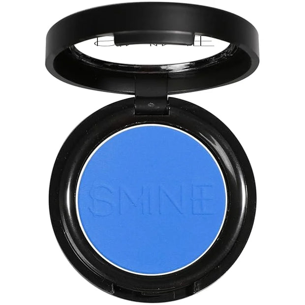 IS'MINE Single Blue Matte Eyeshadow Powder Palette High Pigment, Longwear, Intense Color Best Blue Eyeshadow - Product Image