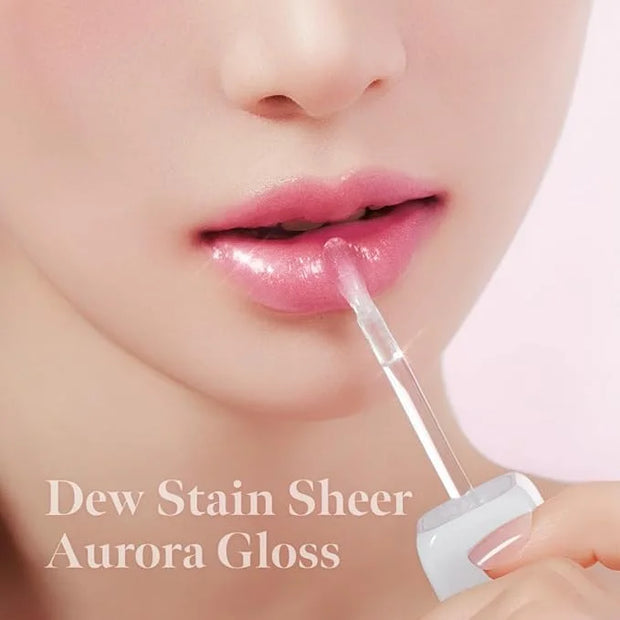 MILKTOUCH Dew Stain Sheer Lip Gloss (02 Baby Dew, 0.14 Fl Oz (Pack of 1)) - Product Image