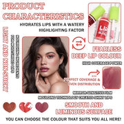 6 Colors Lip Oil Set,Big Brush Head Lip Glow Oil,Moisturizing Shiny Lip Plumping Lip Gloss Oil,Non-sticky Long Lasting Hyd...