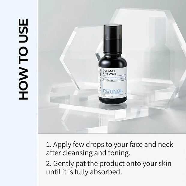 CNP Retinol PCL Eye Treatment Serum (1.01 fl.oz/ 30ml) - Tension Angle-Fit Ampule, Under Eye Tightening, Firming, Fine Lin...
