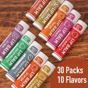 AZEN 30 Pack Lip Balm, Natural