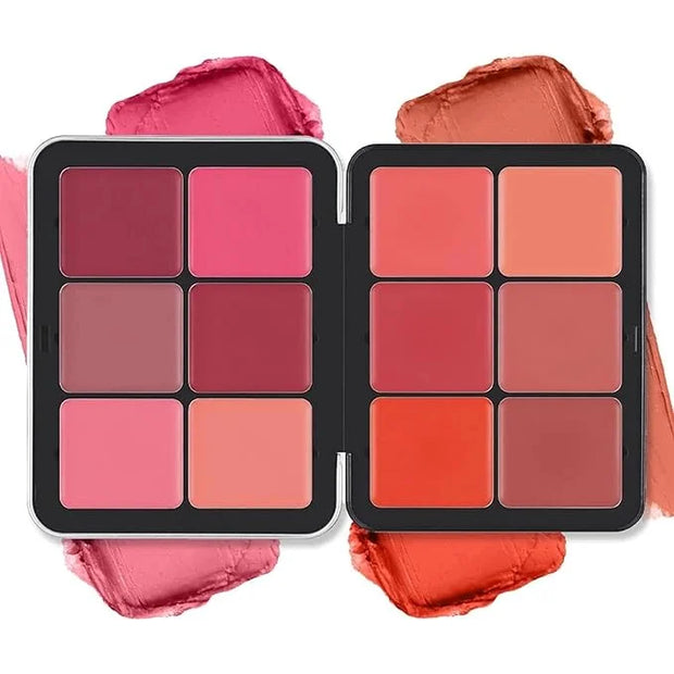 12 Colors Blush Palette,Highlighter Blush Powder Makeup,Long-Wearing,Smudge Proof,Natural-Looking,Blendable Cruelty-Free M...
