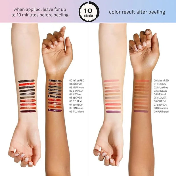 Sacheu Lip Liner Stay-N Peel Off Lip Stain — Long Lasting Matte Lip Tattoo Transfer Proof Lipstain Infused with Hyaluronic...